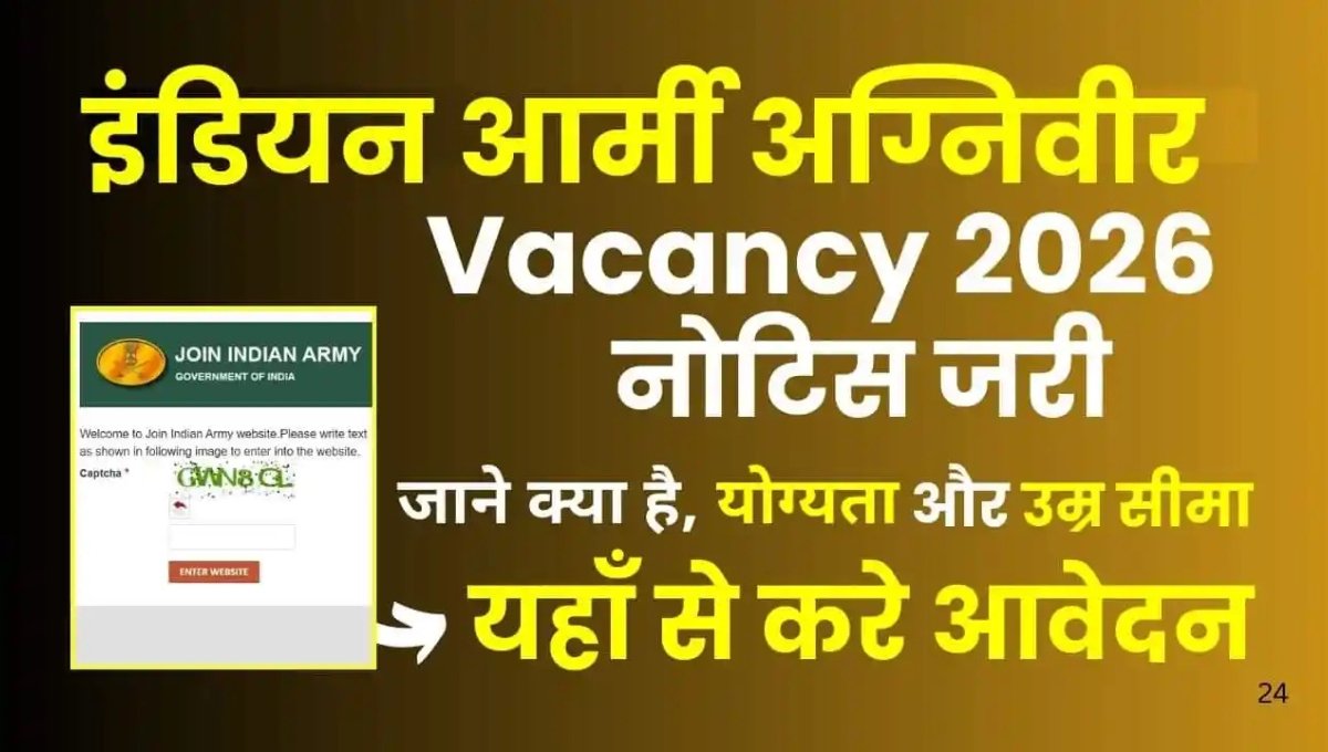 Indian Army Agniveer Rally Recruitment 2026