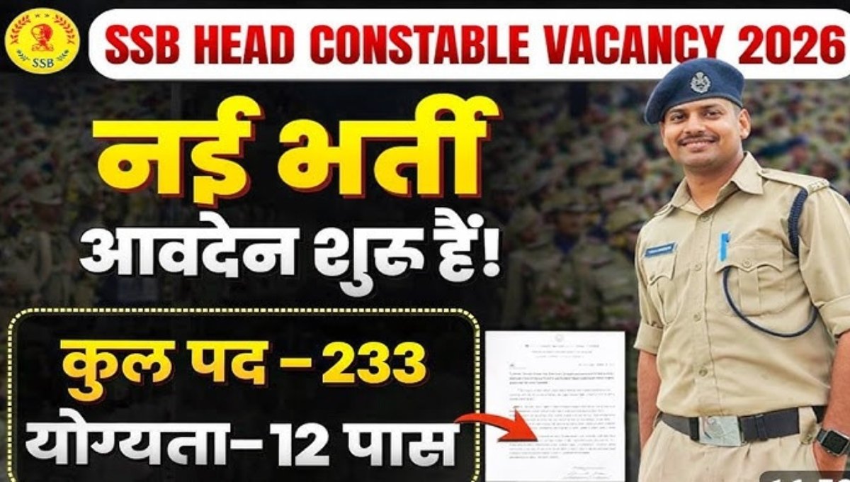 SSB Head Constable Recruitment 2026