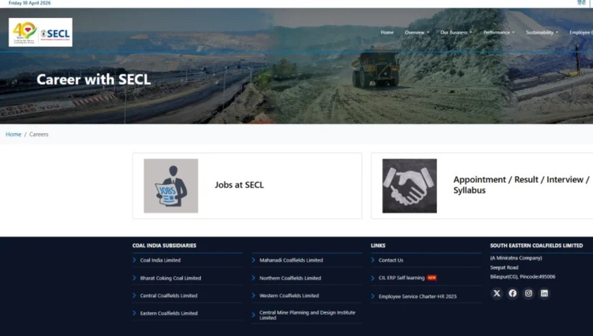 SECL Recruitment 2026