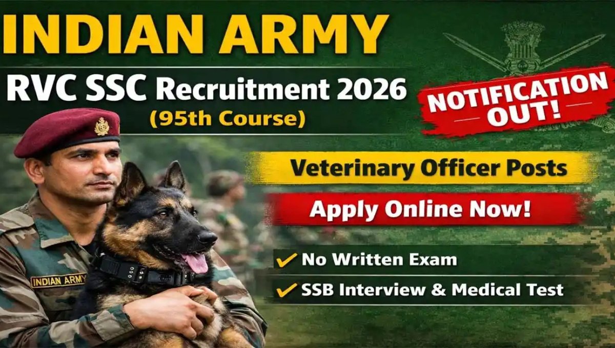 Indian Army 95th SSC RVC Recruitment 2026
