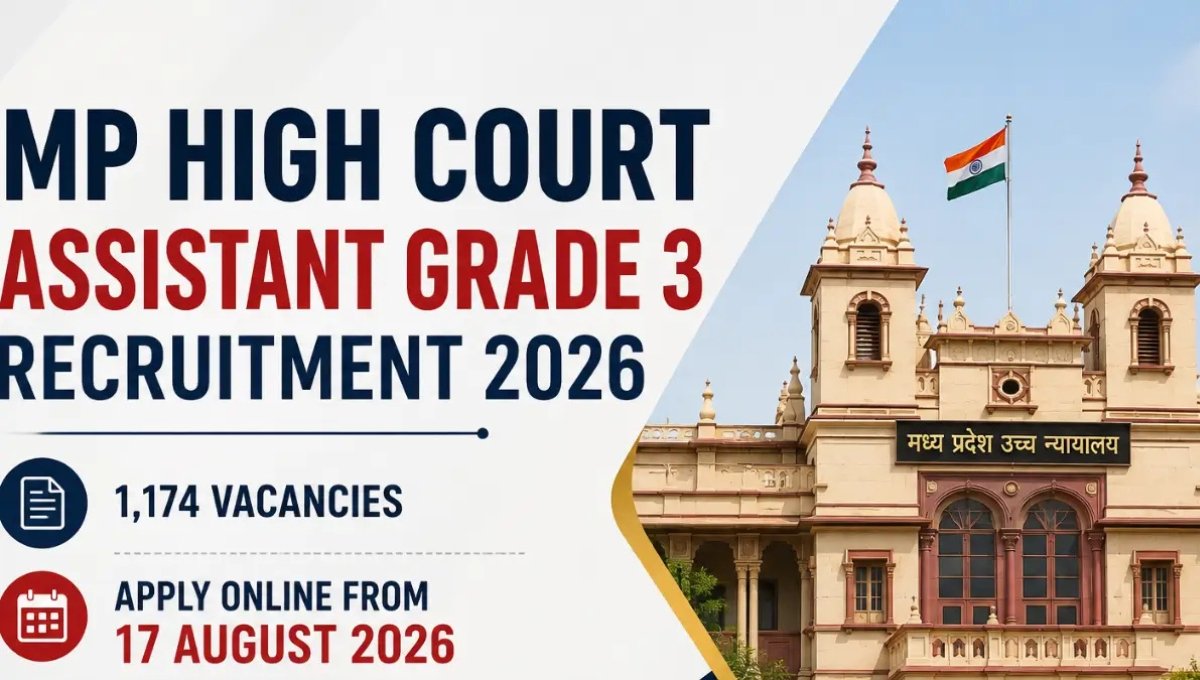 MP High Court Assistant Grade 3 Recruitment 2026