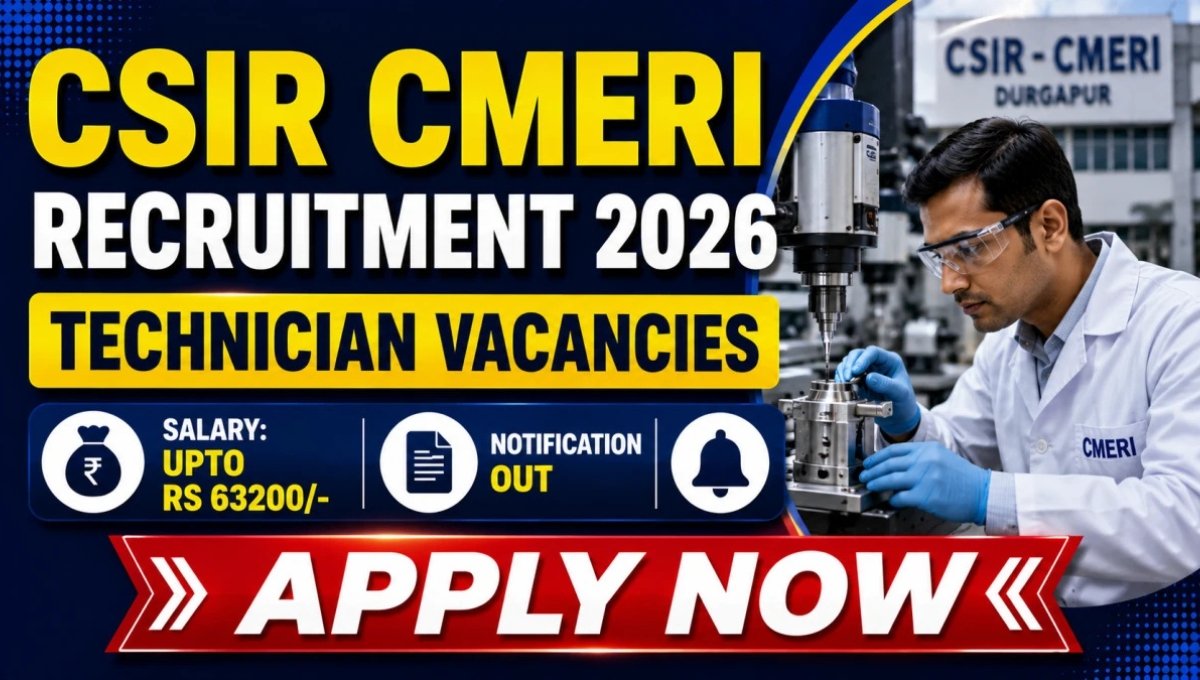 CSIR-CMERI Technician Recruitment 2026
